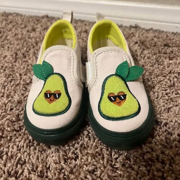 Toddler Kids Avocado Slip On Vans Shoes - Picture 1 of 6